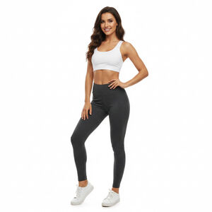 JJ Winks Size L Ultimate Leggings Charcoal Gray High Rise Made in LA